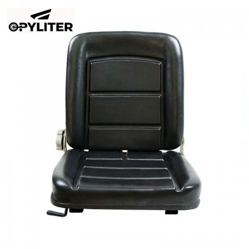 Universal Forklift seat Tractor Seat PVC Mower Seat Excavator Seat with 45º-180º Adjustable Backrest for Heavy Duty Vehicles